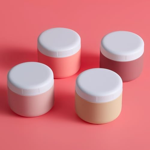 Kuangre Travel Containers for Toiletries, Silicone Cream Jars BPA-Free, Leak-proof 3oz Travel Size Containers, Portable Size Silicone Jars with Lid for Cosmetic Face Hand Body Cream (4 Pack) - Image 5