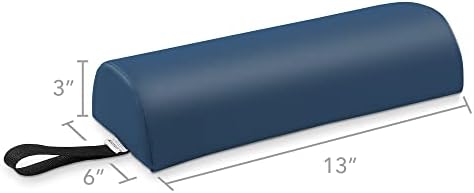 Saloniture Half Round Neck Massage Table Bolster Pillow Pad - 13 x 6 x 3 Inch - Blue - Image 2