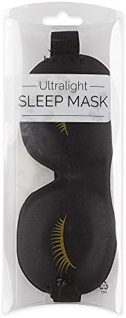 Bucky Ultralight & Comfortable Contoured Sleep Eye Mask, Gold Eyelash, One Size,5824 - Image 5