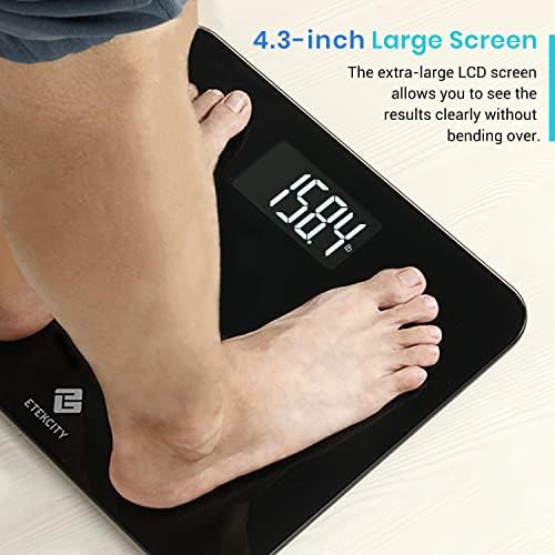 Etekcity Digital Body Weight Bathroom Scale, 440 lb Extra Wide Platform - Image 3