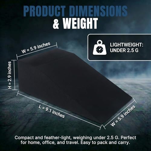 2 Pack Squat Wedge Block for Heel Elevated Squat Weightlifting Calf Stretcher Slant Board for Mobility Balance and Strength Performance - Image 2