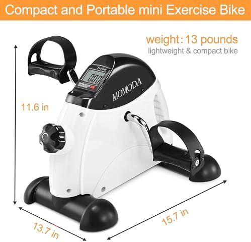 Pedal Exerciser Under Desk Exercise Bike for Leg and Arm Cycling and Recovery Exercise - Image 5