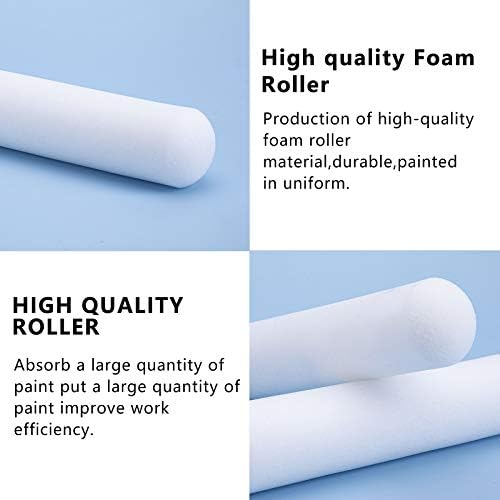 Mister Rui Foam Paint Roller Cover, 6 Inch Sponge Paint Roller Sleeve, Pack of 10, Foam of Premium Quality Can Be Used with Water and Oil Based Paints - Image 6