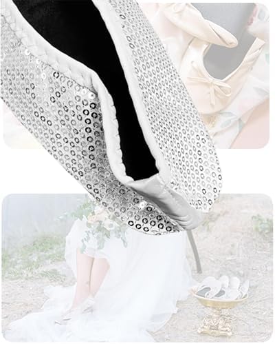 Stylish Foldable Ballet Flats for Women Portable Roll Up Travel Shoes for Wedding Bridesmaid Includes Carrying Pouch - Image 4