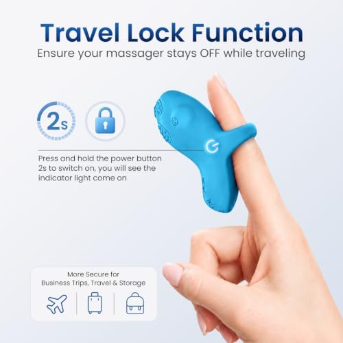 Mini Cat Claw Massage Ball, Portable Rechargeable Waterproof Finger Massager for Body Relaxation - Image 3