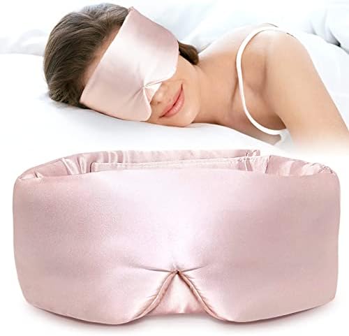 LitBear Silk Sleep Mask for Side Sleeper, Eye Mask Sleeping for Women Men by LitBear