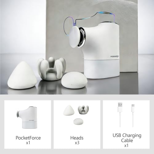 Mini Massage Gun Pro – Portable Deep Tissue Percussion Massager with Smart Pressure Sensor, Quiet Motor, Muscle Relaxation for Neck, Back & Legs, USB-C Rechargeable, White Color,with Lanyard - Image 7