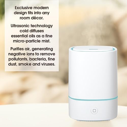 Pure Essential Oil Works Sensei LED Ultrasonic Aroma Diffuser, 150ml Essential Oil Diffuser with Cool Mist, 7 Color Changing Lights, Auto Shut-Off, White - Image 4