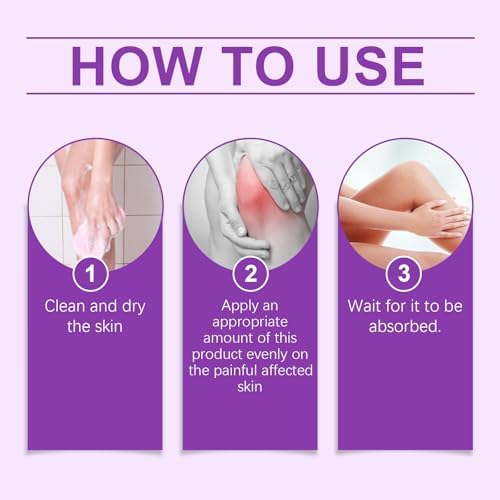 Soothing Relief Massage Gel, Joint Gel Purple Gel Soothes for Knees, Lumbar, Neck, Hands,Feet and Joint Activities Throughout.(100g) - Image 6