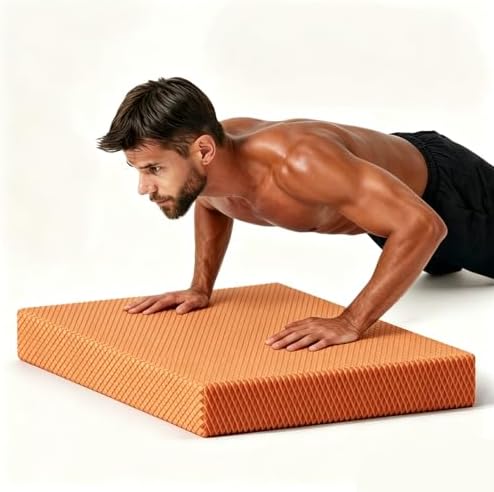 High-Density Balance Pad, Extra Large Balance Pad for Physical Therapy, TPU Foam Balance Board for Rehabilitation Stability Workout Knee and Ankle Exercise by KVITTRA