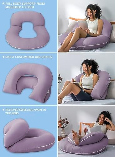 INSEN Reading Pillow, Back Pillow for Sitting in Bed and Couch - Image 2