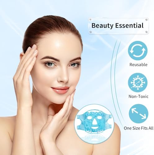 Cold Face Eye Masks Ice Face Mask Hot Cold Compress - Image 6