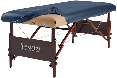 Master Massage Rectangular Universal Fabric Fitted PU Vinyl Leather Ultra-Durable Massage Table Protection Cover-Replacement Cover Protector Royal Blue by MasterMassage