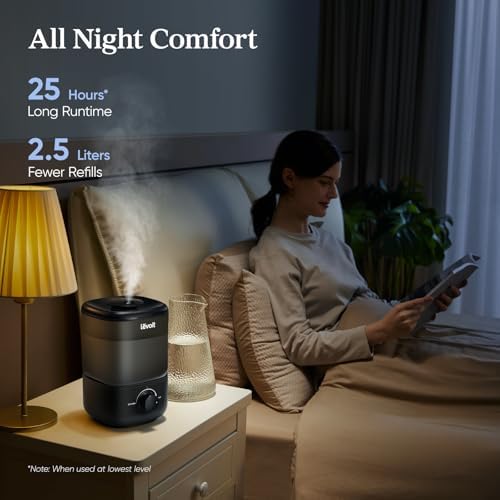 Levoit Humidifiers for Bedroom,Top-Fill Ultrasonic Cool Mist Humidifier - Image 4