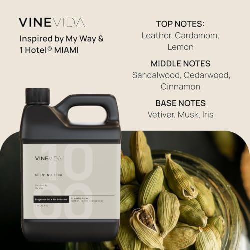 VINEVIDA (32oz) Hotel Fragrance Diffuser Oil - Hotel Scents for Home - Cold Air Diffuser Oil - Essential Oil - Scent Inspired by My Way - Image 3