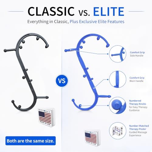Body Back Buddy Elite Back Massager & Neck Massager for Pain Relief, Blue - Image 3