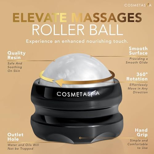 Cosmetasa Lavender Massage Oil for Massage Therapy with Roller - All Natural, Cruelty-Free & Spa Quality Skin Therapy Oil & Soothing Care - Lavender, Geranium & Grapeseed Oil (8.8 oz) - Image 4