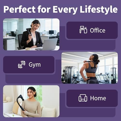 2-in-1 Detachable Muscle Massage Gun Deep Tissue with Extension Handle - Image 6
