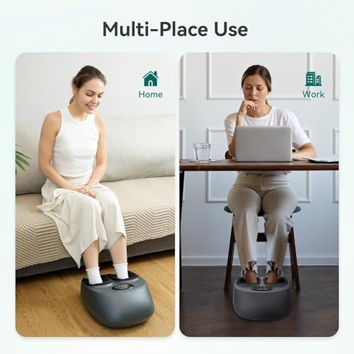 Snailax Shiatsu Foot Massager with Heat, Compression, Vibration, Electric Foot Massager Machine for Plantar Fasciitis, Neuropathy,Kneading, Foot Warmer with Remote Control, Size 13 - Image 7