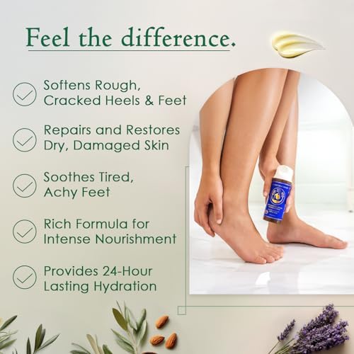 Dry Cracked Heel Repair Balm, Organic Foot Cream with Pumice Stone Included - Image 3
