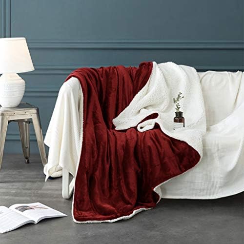 LBRO2M Sherpa Fleece Bed Blanket Super Soft Plush Warm Throw Queen 90"X90" - Image 3