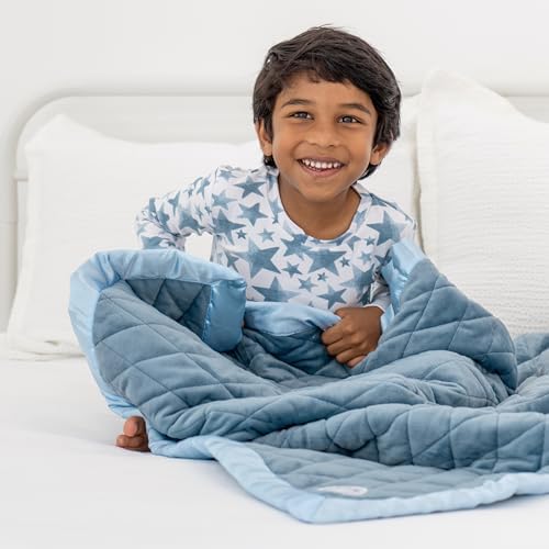 Dreamland Baby 4lb Weighted Blanket for Kids (Ocean Blue) - Image 3