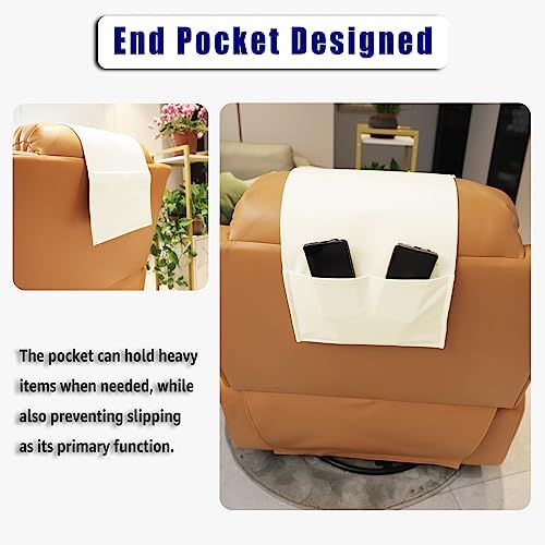 Non-Slip Head Pillow for Recliners - Neck Support Cushion with Velvet Cover for Pain Relief at Home, Office and Travel (Ivory) - Image 6