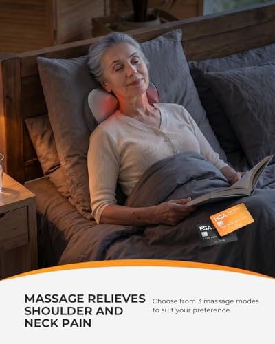 CooCoCo Cordless Neck Massager with Heat, 3D Kneading Massage - Image 3