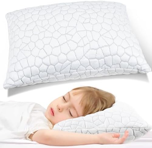 SUPA MODERN Cooling Bed Pillows for Sleeping 1 Pack Shredded Memory Foam Pillows Adjustable Cool Pillow for Side Back Stomach Sleepers Luxury Gel Pillows Toddler Pillow with Washable Removable Cover by SUPAMODERN