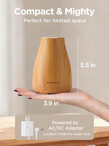 InnoGear Essential Oil Diffuser Ultrasonic Diffusers for Home Scent, Yellow - Image 2