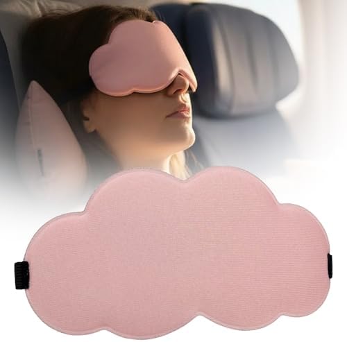 Sleep Mask for Side Sleeper Men Women, Soft Zero Eye Pressure 3D Clouded Sleeping Mask, Breathable Sleep Eye Mask with Adjustable Elastic Strap for Sleep Travel Nap, Pink by Gizmolet