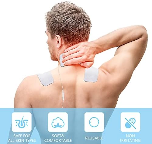 TENS Unit Electrode Pads 2"x4" 24 Pcs Value Pack, Reusable Latex-Free | TENS Unit Pads with Upgraded Self-Adhesion, Non-Irritating Replacement Pads for Electrotherapy - Image 2