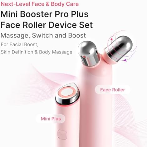 medicube Mini Booster Pro Plus Face Roller Device Set - Face & Body, Pink - Image 2