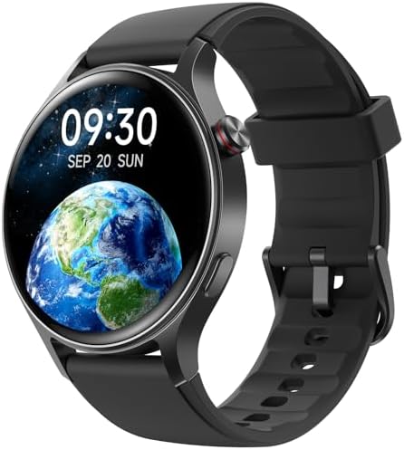 Fitpolo Smart Watch for Men Women,1.3" AMOLED Touchscreen Fitness Tracker, Make/Answer Calls, Heart Rate SpO2 Monitor, 3ATM Waterproof, Sleep & Activity Tracking Smartwatch for Android Phones iPhone by Fitpolo