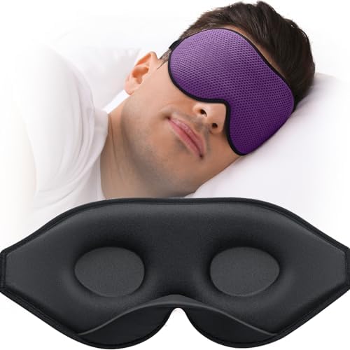MABAO Sleep Mask for Side Sleeper, Eye Mask for Sleeping Women Men, Purple by MABAOSleepMasks