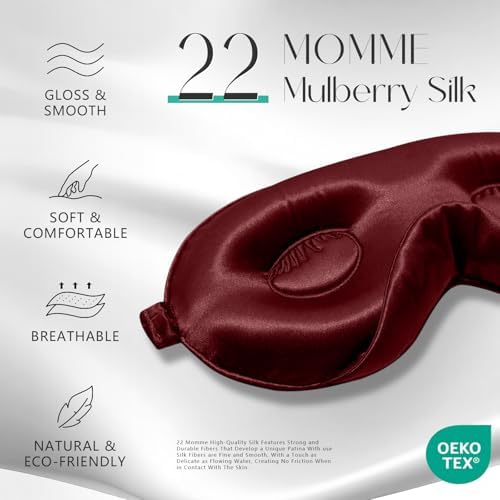ZIMASILK Adjustable 3D 22 Momme 100% Mulberry Silk Sleep Mask - Image 2