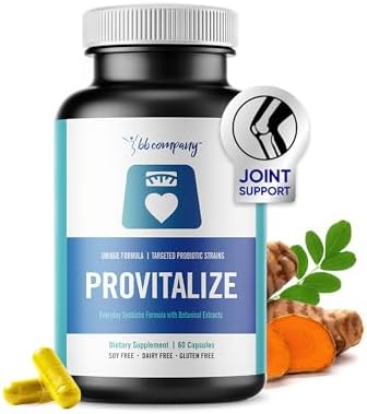 BB Company Provitalize | Probiotics for Women Digestive Health, Menopause, Joint Support | Sexy Midsection Curves, Bloat | Turmeric Curcumin Moringa | Vegetarian & Gluten-Free | Ages 40+ | 60 Ct by BBCompany