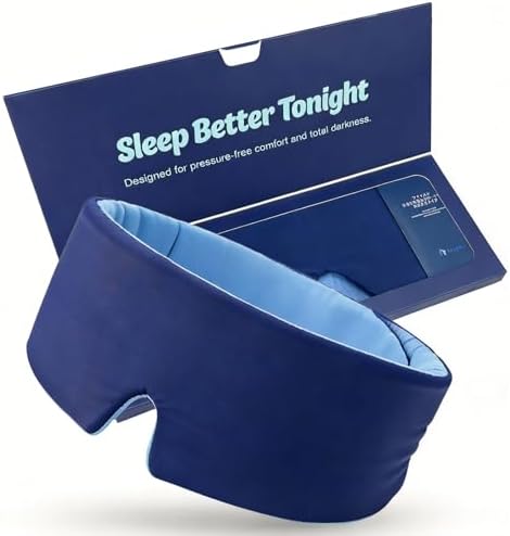 Sleep Mask, Blackout Eye Mask for Sleeping, Hypoallergenic by TongTuo