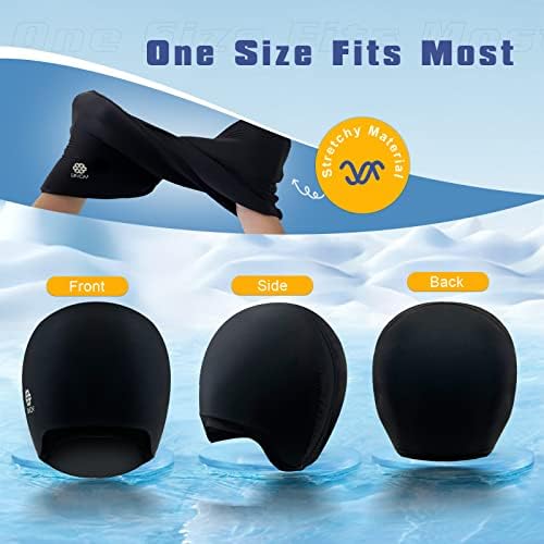 uncn Full Head Migraine Relief Hat, Ice Headache Wrap for Migraine Cooling Cap Pack Hat Compress Pad Cold Therapy for Stress, Tension, Sinus Pain Relief Reusable Physical Relief - Image 3
