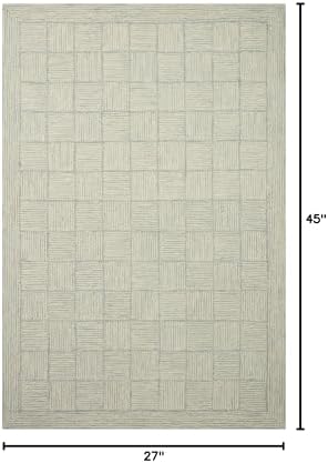 Loloi Chris Loves Julia Francis Silver/Sky 2'-3" x 3'-9" Accent Rug - Image 2