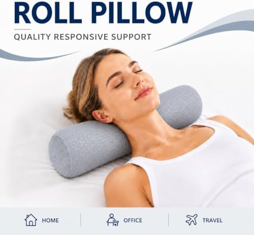 Neck Roll Pillow, Cervical Neck Pillow Bolster Pillow for Sleeping - Image 5