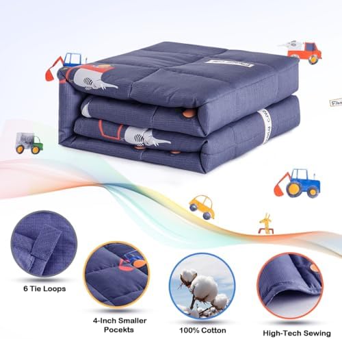 Sivio Cotton Weighted Blanket for Sleeping, 36"x48" 5 lbs - Image 4