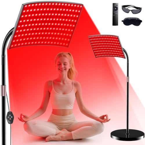 Red Light Therapy for Body Face Infrared Light Therapy for Body with 660nm & 850nm Near Infrared LED Red Light Therapy Panel at Home Protective Glasses for Home Use, Gift for Women Girl by XMZXMZ