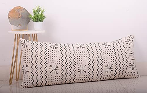 Trade Star Mudcloth 14X36 Lumber Pillow Cover 100% Cotton Authentic Throw Cushion Cover Highly Durable Cushion Case Large Body Indian Modern Living Room Decor for Bed (Ivory ALMA) - Image 6