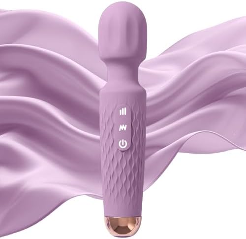 Personal Massager - 4H Max Runtime & Ultra-Quiet - Waterproof - 20 Modes 8 Speeds for Deep Tissue Back Massage, Post-Workout Recovery and Neck Muscle Relaxation(LX-Purple) by Kamileo