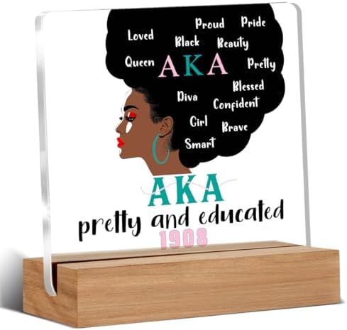 Aka Sorority Gifts for Women, Aka Paraphernalia Acrylic Plaque Gift by Unknown