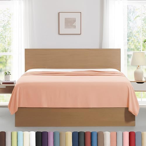 Southshore Fine Living 2-Pack Queen Size Flat Sheets Only Microfiber Blush by SouthshoreFineLivingInc