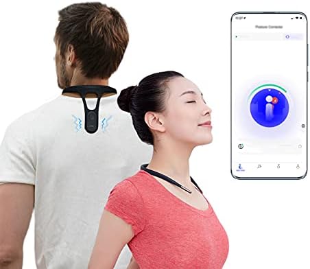 P1 Posture Corrector for Women Men, Strapless Upper Back Brace, Vibration Reminder, Rechargeable, 50H Battery by hipee