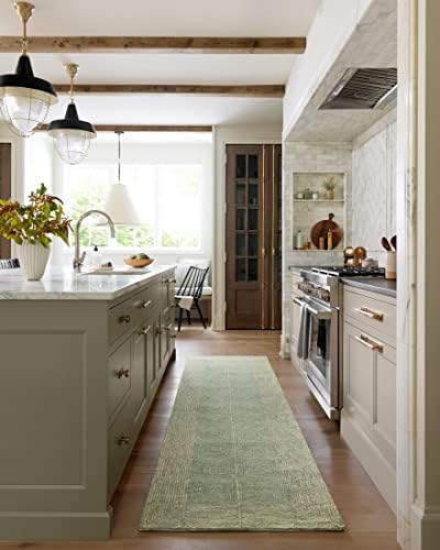 Loloi Chris Loves Julia Francis Green/Natural 3'-6" x 5'-6" Accent Rug - Image 4