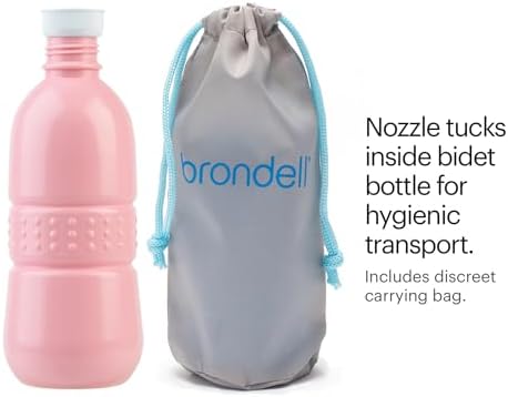 Brondell GoSpa Travel Bidet GS-70 – Portable Peri Bottle for Postpartum & Perineal Care, 400ml Handheld Bidet with Angled Nozzle, Nozzle Storage & Travel Bag - Image 6